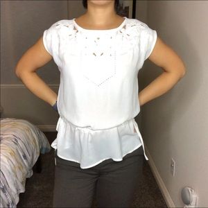 Banana Republic White Blouse